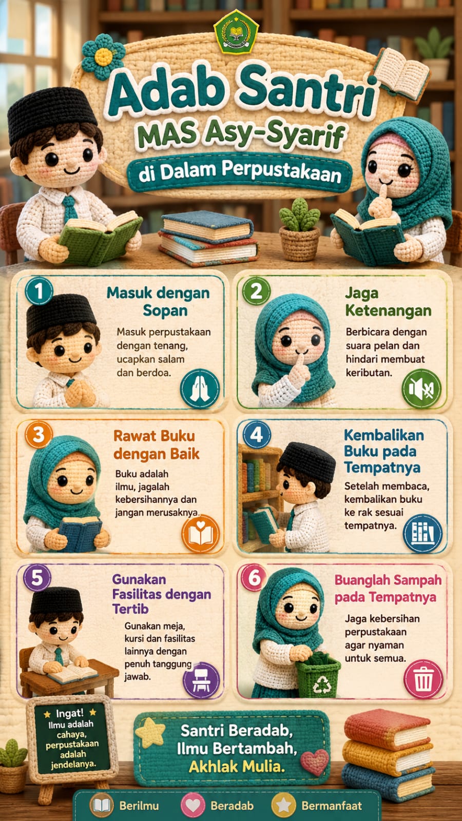 Adab Perpustakaan MAS Asy Syarif
